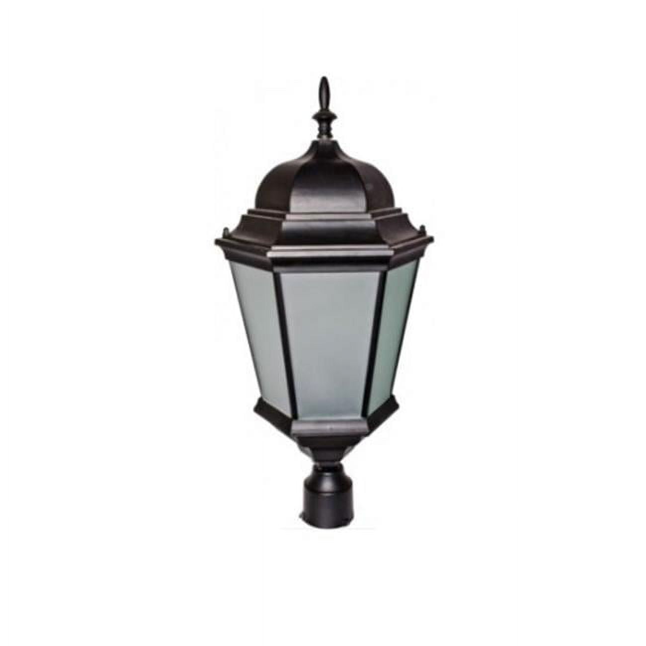 Picture of Dabmar Lighting GM235-LED30-B-FROST Post Top Fixture with Frosted Glass LED - 30W 85-265V, Black
