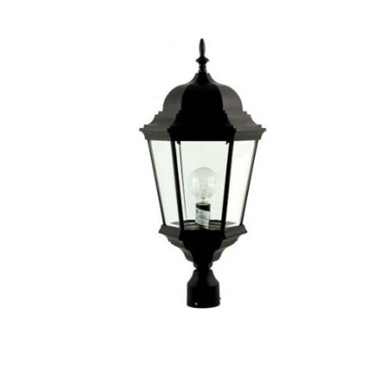 Picture of Dabmar Lighting GM235-LED30-B Post Top Fixture with Clear Glass LED - 30W 85-265V, Black