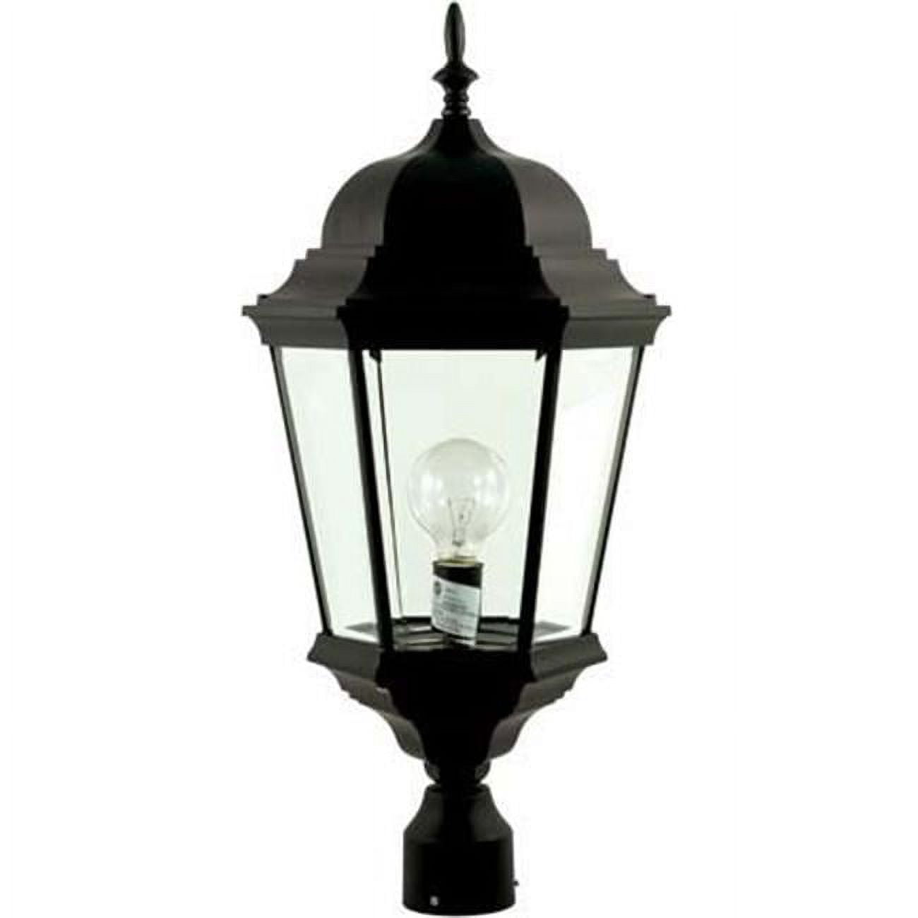 Picture of Dabmar Lighting GM236-B Post Top Fixture with Clear Glass 13W DL-S13-GU24 120V, Black