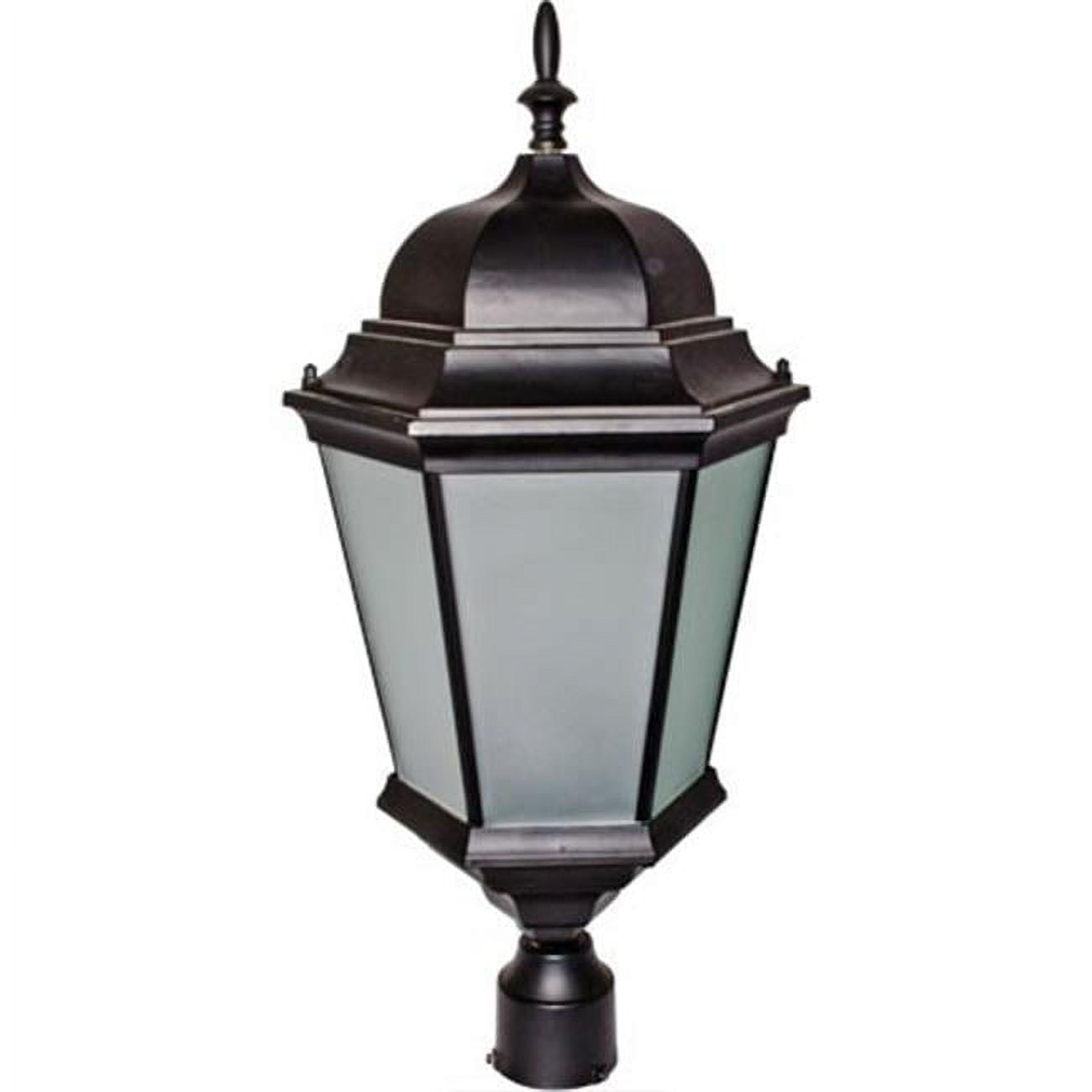 Picture of Dabmar Lighting GM237-B-FROST Post Top Fixture with Frosted Glass - 26W DL-S26-GU24 120V, Black