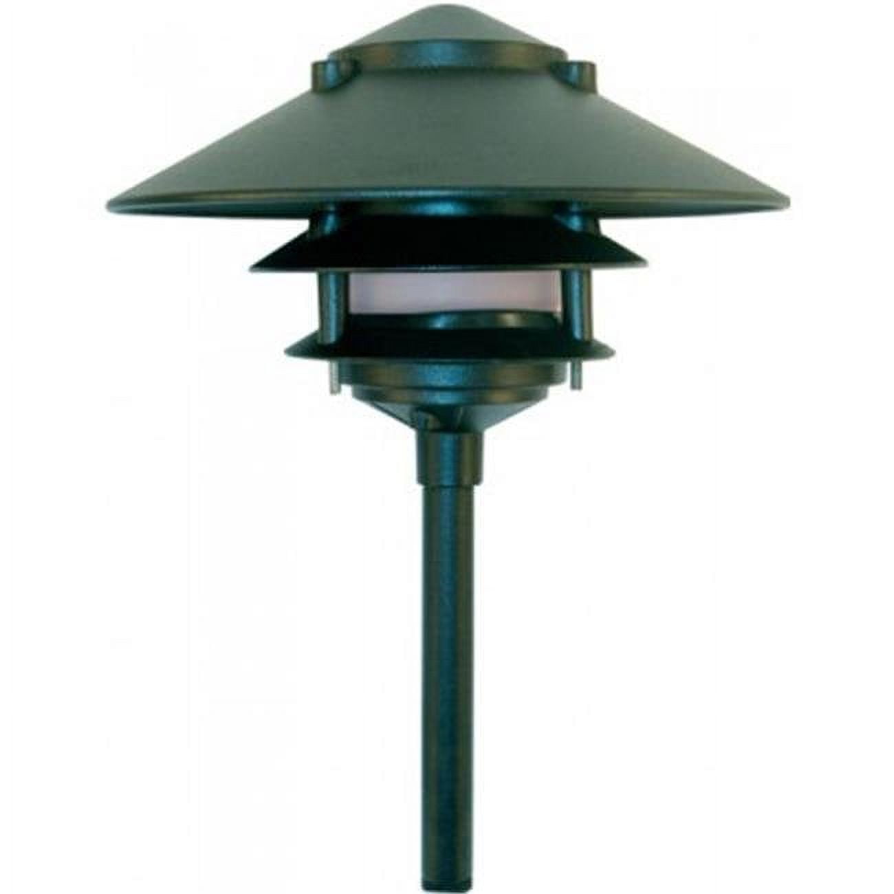 LV-LED103-G 2.5W & 12V JC-LED Large Top 3 Tier Pagoda Fixture with 0.5 in. Base - Green -  Dabmar Lighting