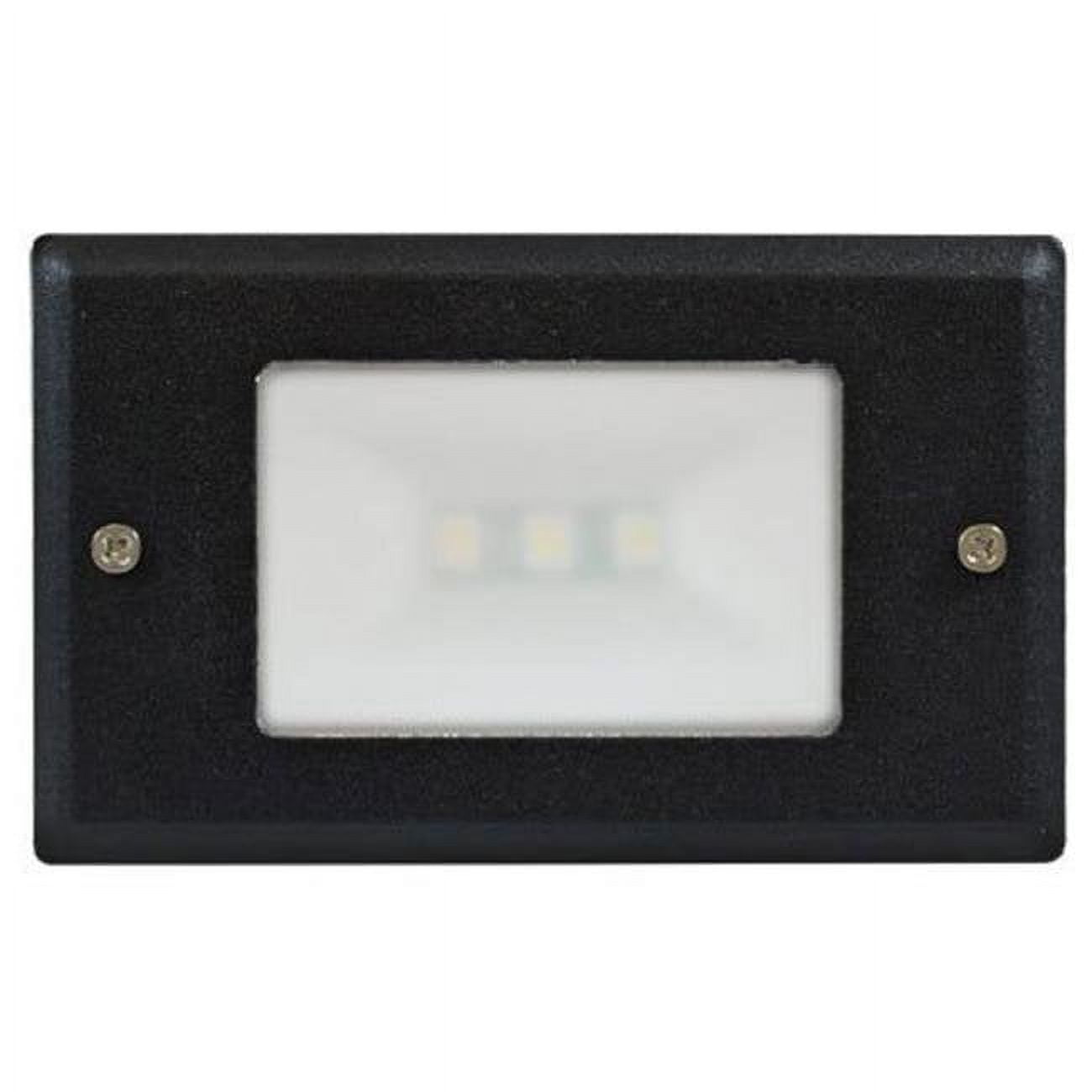 Picture of Dabmar Lighting DSL-LED1200-3-B 3W & 120V LED Louver Down & Open Face Cover Step Light - Black
