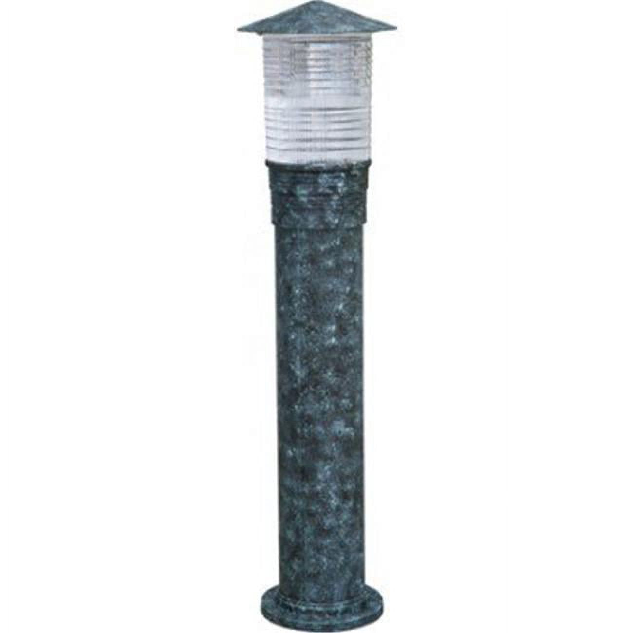 60W A-Type Powder Coated Cast Aluminum Bollard - Verde Green