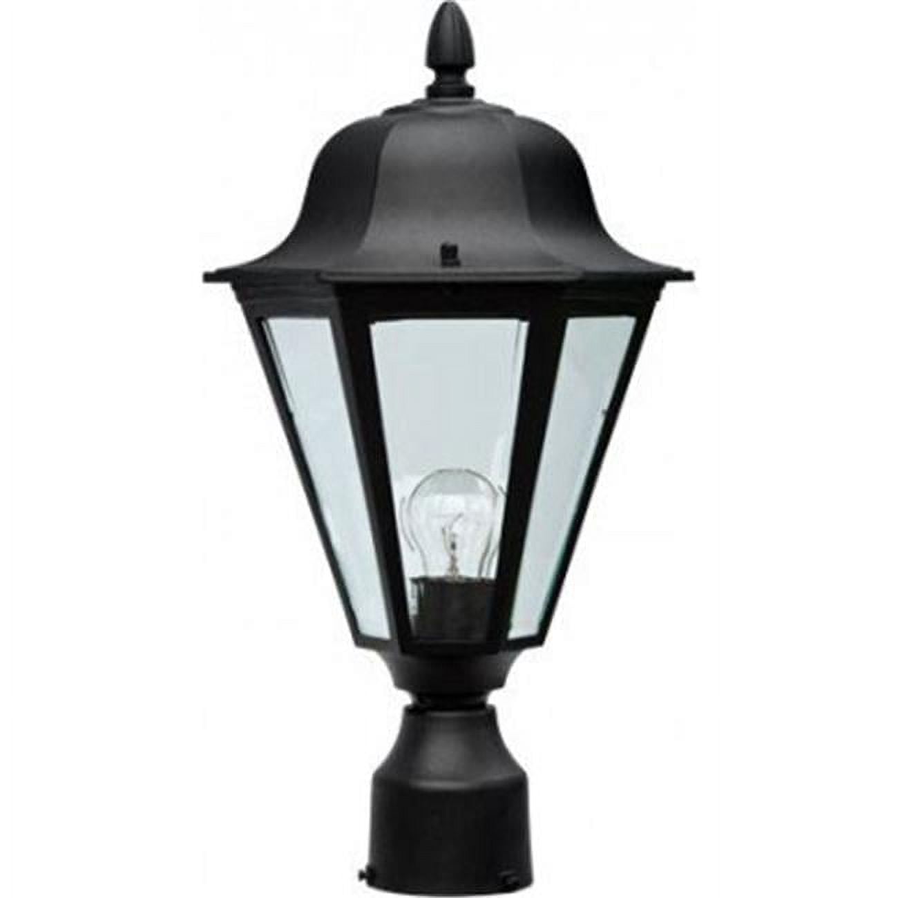 Picture of Dabmar Lighting GM132-LED16-B 16W & 85-265V LED Daniella Post Top Light Fixture with Clear Glass - Black