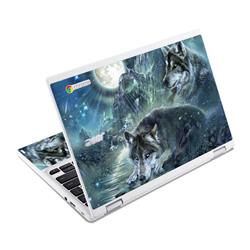 Picture of Antonia Neshev ACR11-BARKMOON Acer Chromebook R11 Skin - Bark At The Moon
