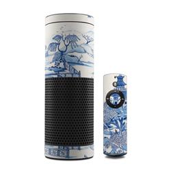 Picture of Colin Thompson AECO-BLUEWILLOW Amazon Echo Skin - Blue Willow