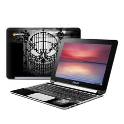 Picture of Alchemy Gothic AFCB-ABHOPE Asus Flip Chromebook Skin - Abandon Hope