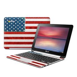 Picture of Brooke Boothe AFCB-AMTRIBE Asus Flip Chromebook Skin - American Tribe