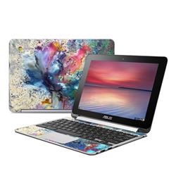 Picture of Creative by Nature AFCB-COSFLWR Asus Flip Chromebook Skin - Cosmic Flower