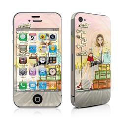Picture of Bella Pilar AIP4-JETSET iPhone 4 Skin - The Jet Setter