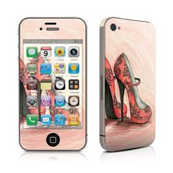 Picture of Bella Pilar AIP4-CSHOES iPhone 4 Skin - Coral Shoes