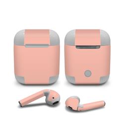 AAP-SS-PCH Apple Air Pods Skin - Solid State Peach -  DecalGirl