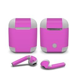 AAP-SS-VPNK Apple Air Pods Skin - Solid State Vibrant Pink -  DecalGirl