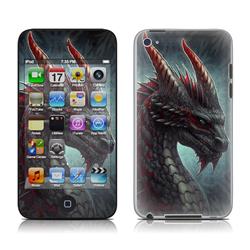 Picture of DecalGirl AIT4-BLKDRAGON iPod Touch 4G Skin - Black Dragon