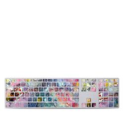 Picture of DecalGirl AKNK-COSFLWR Apple Keyboard with Numeric Keypad Skin - Cosmic Flower