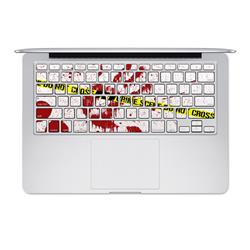 Picture of DecalGirl AMBK-CRIME-REV Apple MacBook Keyboard 2011-Mid 2015 Skin - Crime Scene Revisited