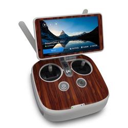 DP4PC-DKROSEWOOD DJI Phantom 4 Pro Plus Controller Skin - Dark Rosewood -  DecalGirl