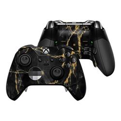 XBOEC-BLACKGOLD Microsoft Xbox One Elite Controller Skin - Black Gold Marble -  DecalGirl