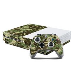 XBOS-DIGIWCAMO Microsoft Xbox One S Console & Controller Kit Skin - Digital Woodland Camo -  DecalGirl