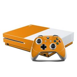 XBOS-SS-ORN Microsoft Xbox One S Console & Controller Kit Skin - Solid State Orange -  DecalGirl