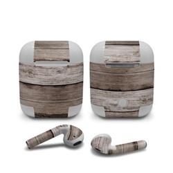 AAP-BWOOD Apple Air Pods Skin - Barn Wood -  DecalGirl