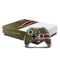 XBOS-USAF-SHARK Microsoft Xbox One S Console & Controller Kit Skin - USAF Shark -  DecalGirl