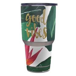 Good Vibes Protector Skin Sticker Compatible with Yeti Rambler 30oz Tumbler - Ultra Thin Protective Vinyl Decal wrap Cover