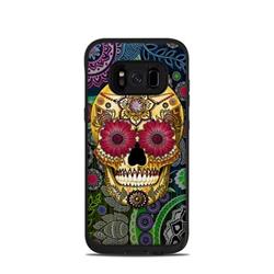 Picture of DecalGirl LFS8-SUGSKLPAIS Lifeproof Galaxy S8 Fre Case Skins - Sugar Skull Paisley