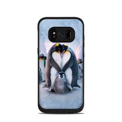 Picture of DecalGirl LFS8-PENGUINHEART Lifeproof Galaxy S8 Fre Case Skin - Penguin Heart