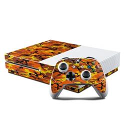 XBOS-OCAMO Microsoft Xbox One S Console & Controller Kit Skin - Orange Camo -  DecalGirl