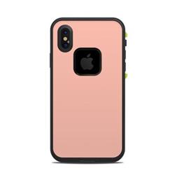 LFAX-SS-PCH Lifeproof iPhone X Fre Case Skin - Solid State Peach -  DecalGirl