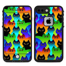 LFI7P-RCATS Lifeproof iPhone 7 Plus Fre Case Skin - Rainbow Cats -  DecalGirl
