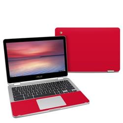 Picture of DecalGirl AC302-SS-RED Asus Chromebook C302 Skin - Solid State Red