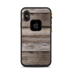 LFAX-BWOOD Lifeproof iPhone X Fre Case Skin - Barn Wood -  DecalGirl