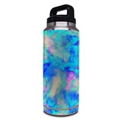 Electrify Ice Blue Protector Skin Sticker Compatible with Yeti Rambler 36oz Bottle - Ultra Thin Protective Vinyl Decal Wrap Cover