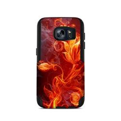 Picture of DecalGirl OCGS7-FLWRFIRE OtterBox Commuter Galaxy S7 Case Skin - Flower Of Fire