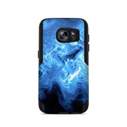 Picture of DecalGirl OCGS7-QWAVES-BLU OtterBox Commuter Galaxy S7 Case Skin - Blue Quantum Waves