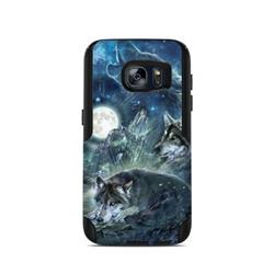 Picture of DecalGirl OCGS7-BARKMOON OtterBox Commuter Galaxy S7 Case Skin - Bark At The Moon