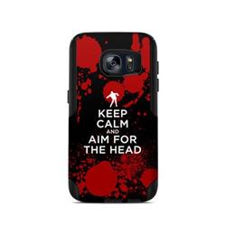 Picture of DecalGirl OCGS7-KEEPCALM-ZOMBIE OtterBox Commuter Galaxy S7 Case Skin - Keep Calm - Zombie