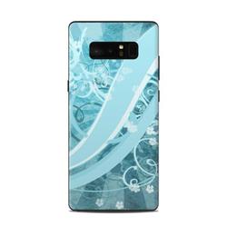 Picture of DecalGirl SAGN8-FLOR-BLU Samsung Galaxy Note 8 Skin - Flores Agua