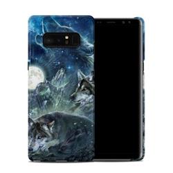 Picture of DecalGirl SGN8CC-BARKMOON Samsung Galaxy Note 8 Clip Case - Bark At The Moon