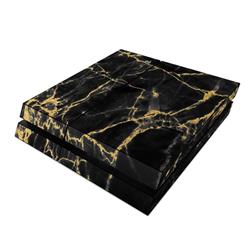 Picture of DecalGirl PS4-BLACKGOLD Sony PS4 Skin - Black Gold Marble