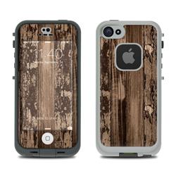 LCF5-WWOOD Lifeproof iPhone 5S Fre Case Skin - Weathered Wood -  DecalGirl