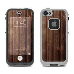 LCF5-STAWOOD Lifeproof iPhone 5S Fre Case Skin - Stained Wood -  DecalGirl