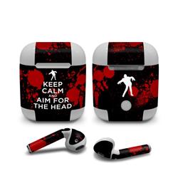 Picture of DecalGirl AAP-KEEPCALM-ZOMBIE Apple Air Pods Skin - Keep Calm Zombie