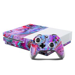 XBOS-MARBLEDLUSTRE Microsoft Xbox One S Console & Controller Kit Skin - Marbled Lustre -  DecalGirl