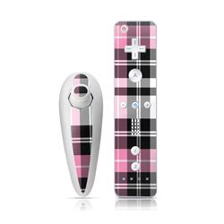 WIINC-PLAID-PNK Nintendo Wii Nunchuk & Remote Skin - Pink Plaid -  DecalGirl