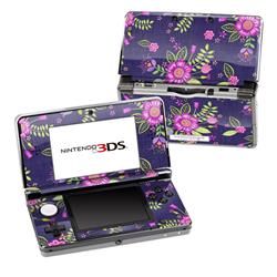 N3DS-FOLKFLORAL Nintendo 3DS Skin - Folk Floral -  DecalGirl