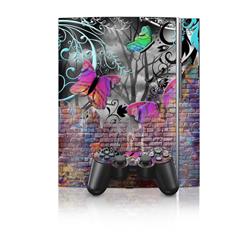 Picture of DecalGirl PS3-BWALL PS3 Skin - Butterfly Wall