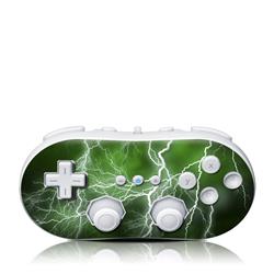Picture of DecalGirl WIICC-APOC-GRN Wii Classic Controller Skin - Apocalypse Green